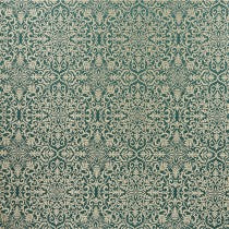 Brocade Teal Fabric by the Metre